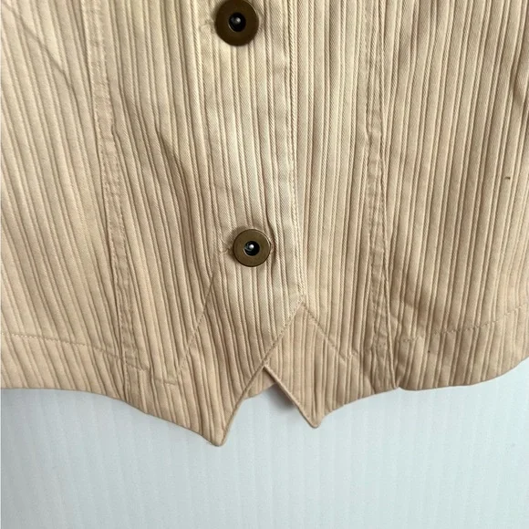 Coldwater Creek Jacket Blazer Women’s Size 10 Beige Button GUC - Picture 5 of 9